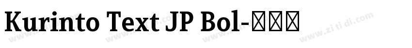 Kurinto Text JP Bol字体转换